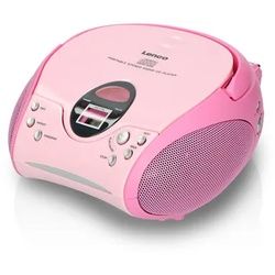 Lenco »SCD-24 Boombox« CD-Player mit Radio und Kopfhöreranschluss - Pink