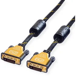 ROLINE GOLD Monitorkabel DVI, ST-ST, (24+1) dual link, 2 m