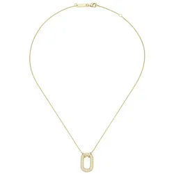 GIORGIO MARTELLO MILANO Collier mit Zirkonia, Silber 925 goldfarben