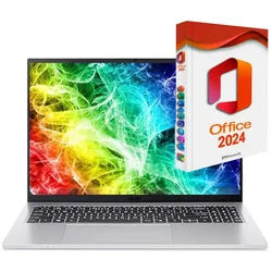 Asus Vivobook 16 - Ryzen 7, Business-Notebook (40,64 cm/16 Zoll, AMD Ryzen 7 7730U, AMD Radeon Graphics, 500 GB SSD, Windows 11 Pro, MS Office 2024 Pro, beleuchtete Tasten) 500 GB | 32 GB RAM