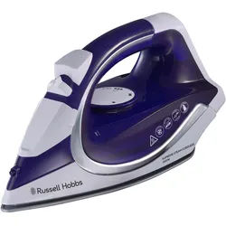 Russel Hobbs Dampfbügeleisen , Weiß, Violett , Metall, Kunststoff , 300 ml , 18.4x29.8x18.4 cm , Sprayeinrichtung, für Leitungswasser geeignet, Tropf-Stopp, stufenlose Temperaturwahl, Betriebskontrollleuchte , Haushalt & Kleinelektro, Wäschepflege, Bügeleisen