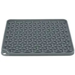 TRIXIE Tier-Intelligenzspielzeug Trixie Lick’n'Snack Matte quadratisch, dunkelgrau