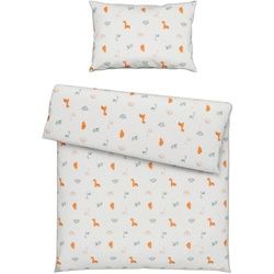 Träumeland Babybettwäsche , Gelb, Weiß , Textil , Dinosaurier , 100x135 cm , pflegeleicht, atmungsaktiv, hautfreundlich, schadstoffgeprüft, weiche und anschmiegsame Oberfläche , Schlafen, Babybettausstattung, Babybettwäsche