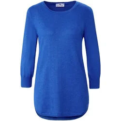 Le pull en soie et cachemire Peter Hahn Seide/Kaschmir bleu