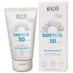 eco cosmetics Sonnenmilch Lsf50 sensitive 75ml Flüssigkeit 75 ml