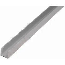 Alberts® U-Profil, Alu, Länge 2,6m, versch. Größen-25 x 25 mm-2 mm