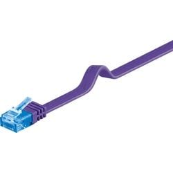 Goobay CAT 6A Flach-Patchkabel, U/UTP, Violett