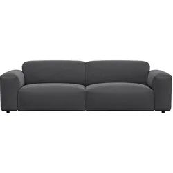 FLEXLUX 3-Sitzer »Lucera Sofa«, modern & anschmiegsam, Kaltschaum, Stahl-Wellenunterfederung FLEXLUX Dervit Grey