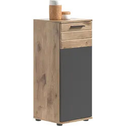 Unterschrank Mason ca. 37x87x34 cm Eiche/Grau