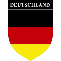Hermann Schütz Aufkleber Aufkleber Wappen Deutschland 85 x 65 mm