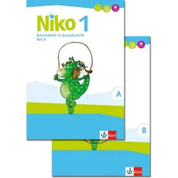 Schulbuch Niko 1. Paket: Arbeitsheft in Grundschrift, Grundschriftlehrgang Klass diverse weiß