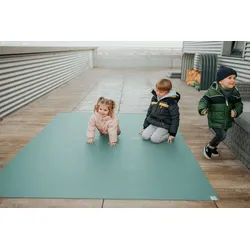 Sanosoft Spielmatte Outdoor Krabbelmatte Sanosoft Petrol 120x120cm 120 cm x 120 cm