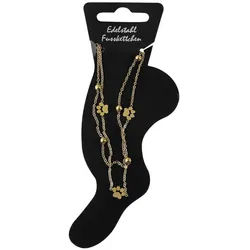 Adelia ́s Fußkette Damen Fußkettchen – aus Edelstahl, Zum Verschenken – passend für viele Anlässe goldfarben