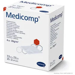 Medicomp Vlieskompressen 5 x 5 cm, steril (25 x 2 Stck.)