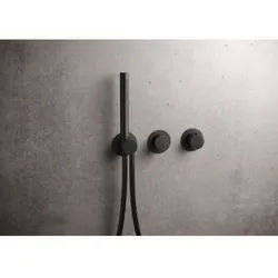 Herzbach MODUL7 PUSH Thermostat Fertigset 70.701003.1.12 1 Verbraucher Schwarz matt