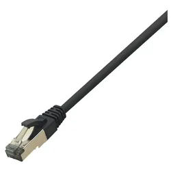 LogiLink LogiLink CQ8023S RJ45 Patchkabel CAT 8.1 S/FTP 0.50 m Schwarz Halogenf Netzkabel, (50.00 cm) schwarz