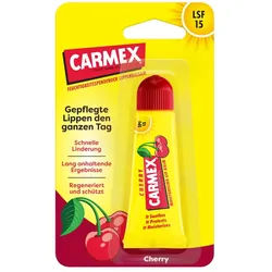 Carmex Lippenpflegestift Carmex Kirsche Tube - Lippenpflege für trockene Lippen - 10g