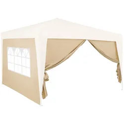 Seitenwände Faltpavillon 2er-Set Beige 3x2m
