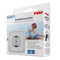 Reer Kindersicherung Steckdosenschutz zum schrauben, weiss, 20 Stück weiß