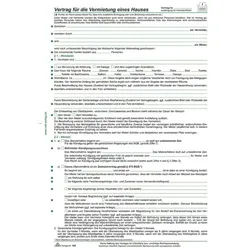RNK-Verlag 10er-Pack Mietverträge für Häuser 545/10 weiß