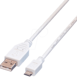 VALUE 11998751 - USB 2.0 Kabel, A Stecker auf Micro-B Stecker, 15 cm