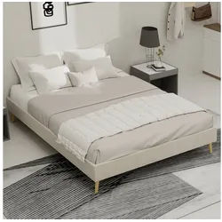 REDOM Kinderbett Modern Minimalist (Dutch Velvet Fabric, Low-Profile Base, Modern Style Bedroom Furniture., 1-tlg., 140x200 cm) 30 cm