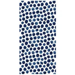 Bilderdepot24 Teppich Teppich Vinyl Flur Küche Muster funktional lang modern, Läufer - blau glatt, nass wischbar (Schmutz, Tierhaare) Saugroboter & Bodenheizung geeignet blau 40 cm x 80 cm