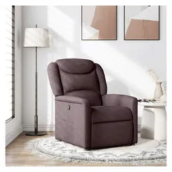 vidaXL Relaxsessel, Relaxsessel Dunkelbraun Stoff