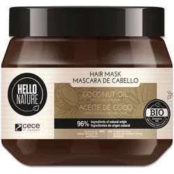 Hello Nature Haarmaske mit Kokos√∂l Haarpflege Bio Vegan Haarkur 1x250 ml Unisex