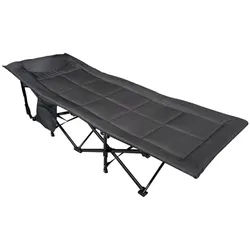 Feldbett klappbar, Campingbett mit Pop-Up Funktion und Tragetasche, anthrazit