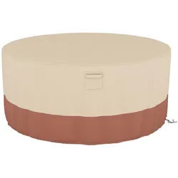 COSTWAY Gartenmöbel-Schutzhülle Gartenmöbel Abdeckung, wasserdicht beige L