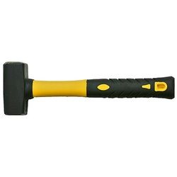 PROREGAL® Hammer Stemmhammer 1,5 kg Fiberglasstiel mit Gummigriff, Abbruchhammer