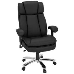 Mid.you Chefsessel , Schwarz , Textil , Drehkreuz , 77x123x84 cm , Wippmechanik mit Härtegradeinstellung , Büromöbel, Bürostühle, Chefsessel