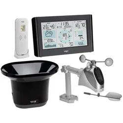 TFA Dostmann WEATHER PRO TFA 35.1161.01 mit Wind und Regenmesser Funkwetterstation