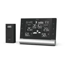Hama Multifunktionale Black Line Plus Wetterstation Alarmfunktion Barometer Wetterstation