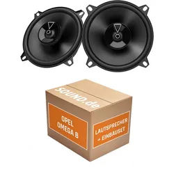 JUST SOUND best choice for caraudio Lautsprecher Boxen Einbauset JBL Club3 54F Opel Omega B1 Auto-Lautsprecher (45 W) schwarz