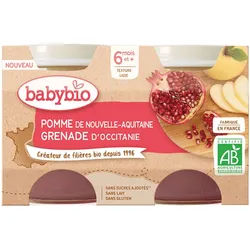 Babybio Gläschen Apfel Granatapfel