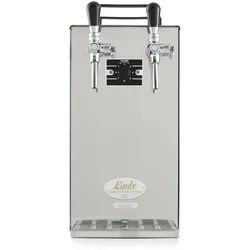 Komplett Set Zapfanlage Kontakt 40/K Bierzapfanlage 2-leitig Trockenkühlgerät aus Edelstahl, 50 L/h, mit Membranpumpe, Kombi,NC Adapter