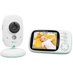 TrueLife Babyphone Babyphone mit Kamera TLVMMNCH32PWB, Akku-Ladefunktion, Batterie-Kontrollfunktion, Gegensprechfunktion