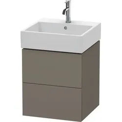 Duravit L-Cube Waschtischunterbau wandhängend Flanell Grau Seidenmatt 484x459x544 mm - LC627409090 LC627409090