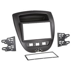 2-DIN RB Toyota Aygo / Citroen C1 / Peugeot 107 05-> schwarz