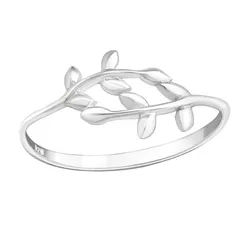 Order & Smile Schmuck Silberring Ring Zweig: Damenring Silber 925 „Geäst“ silberfarben 49