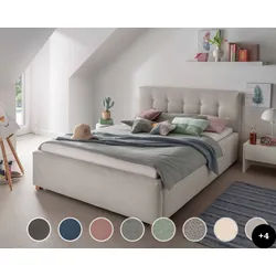 INFANSKIDS »Lima« Polsterbett 160x220 cm / Vienna 01 Old Rose