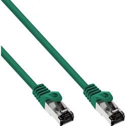 Inline® Patchkabel, S/FTP (PiMf), Cat.8.1, 2000MHz, halogenfrei, grün, 1m