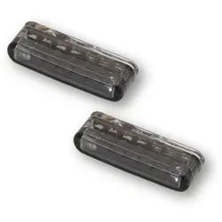 HIGHSIDER Smart Shorty LED 3in1 Blinker Rücklicht Kombinationsmodul Linse getönt (Paar), hinten