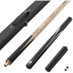 VEVOR Snookerqueue Billardqueue (1447,8 mm / 540 g) mit Verlängerungsstange & Lederspitze & Holzkoffer, Billardstock geeignet für professionellen Billardtisch, Bar, Zuhause, Büro