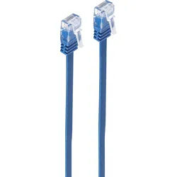 SHVP SP712-SLB - Cat.6 Flachkabel U/UTP, slim, blau, 2 m