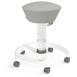 3D-Aktiv-Bürodrehstuhl Swopper aeris grau, Designer Henner Jahns, 52-66 cm
