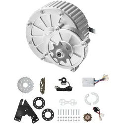VEVOR 450W Elektrischer Gleichstrommotor Elektromotor 3000U/min Drehzahlregler