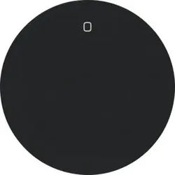 Berker 16222045 Wippe mit Aufdruck "0", R.1/R.3, schwarz glänzend
